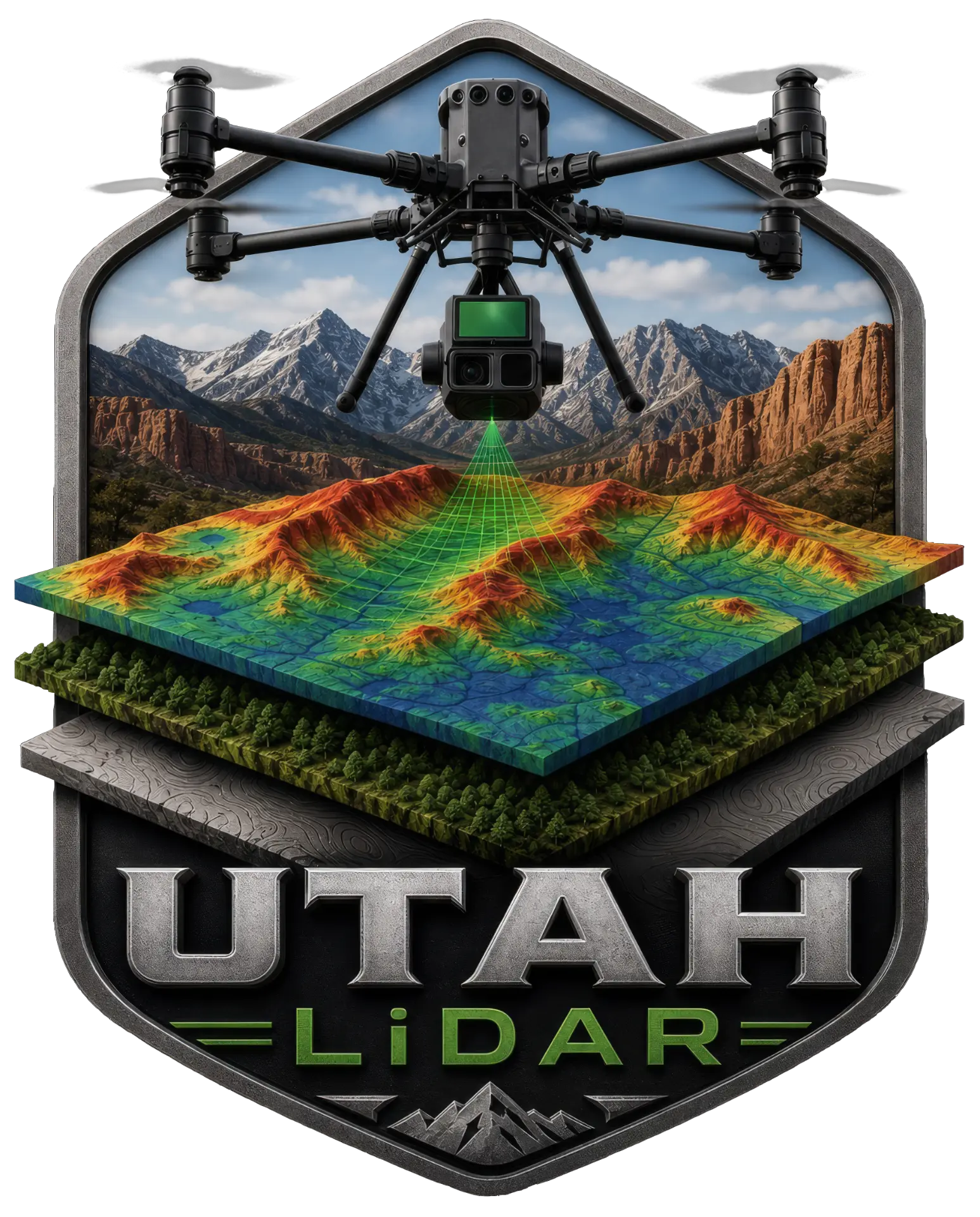 Utah LiDAR badge logo