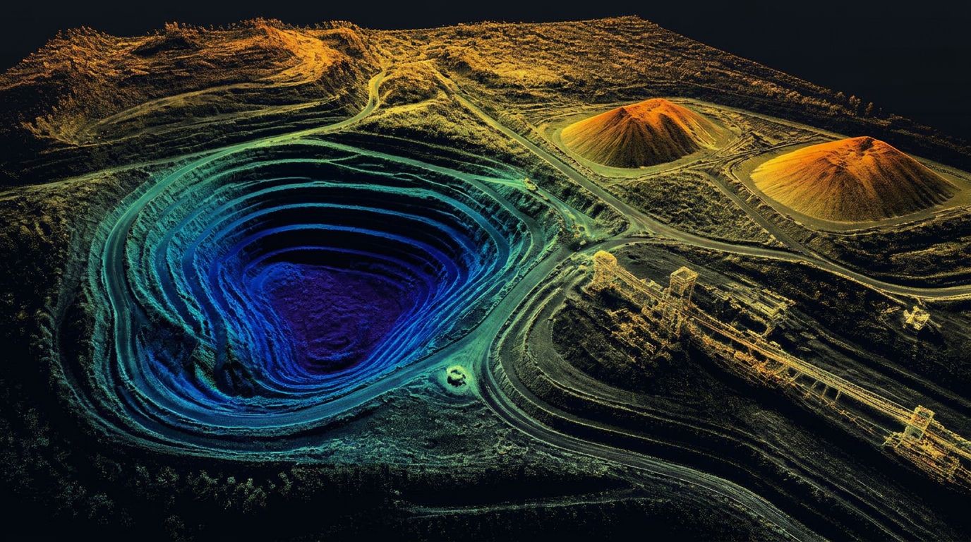 LiDAR data supporting mining & aggregate projects